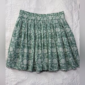 American Eagle Outfitters Green and white Floral mini Skirt